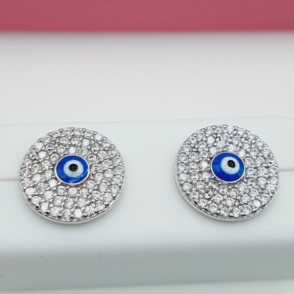 "925 Sterling Silver Cubic Zirconia Earrings, U19254552 - Picture 8 of 9